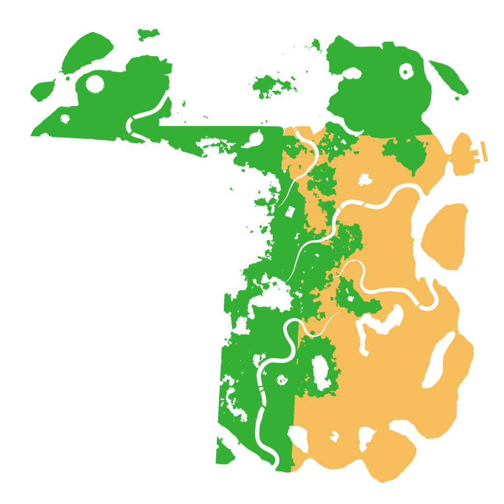 Biome Rust Map: Procedural Map, Size: 5000, Seed: 943671591
