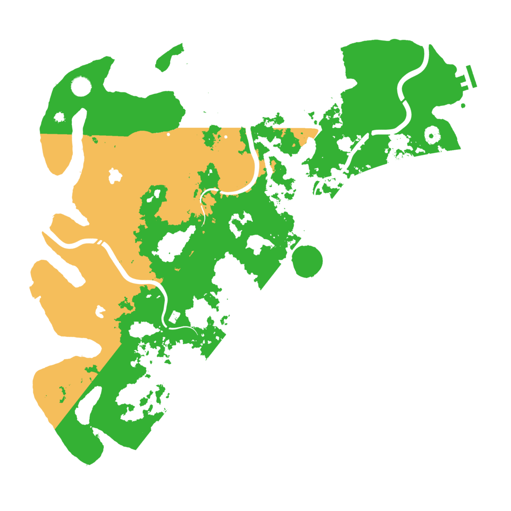Biome Rust Map: Procedural Map, Size: 4500, Seed: 2086579785