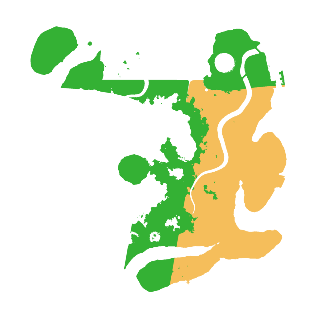 Biome Rust Map: Procedural Map, Size: 3000, Seed: 2479453