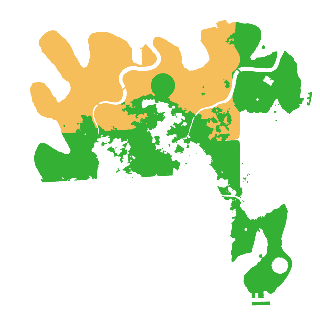 Biome Rust Map: Procedural Map, Size: 3500, Seed: 338348857