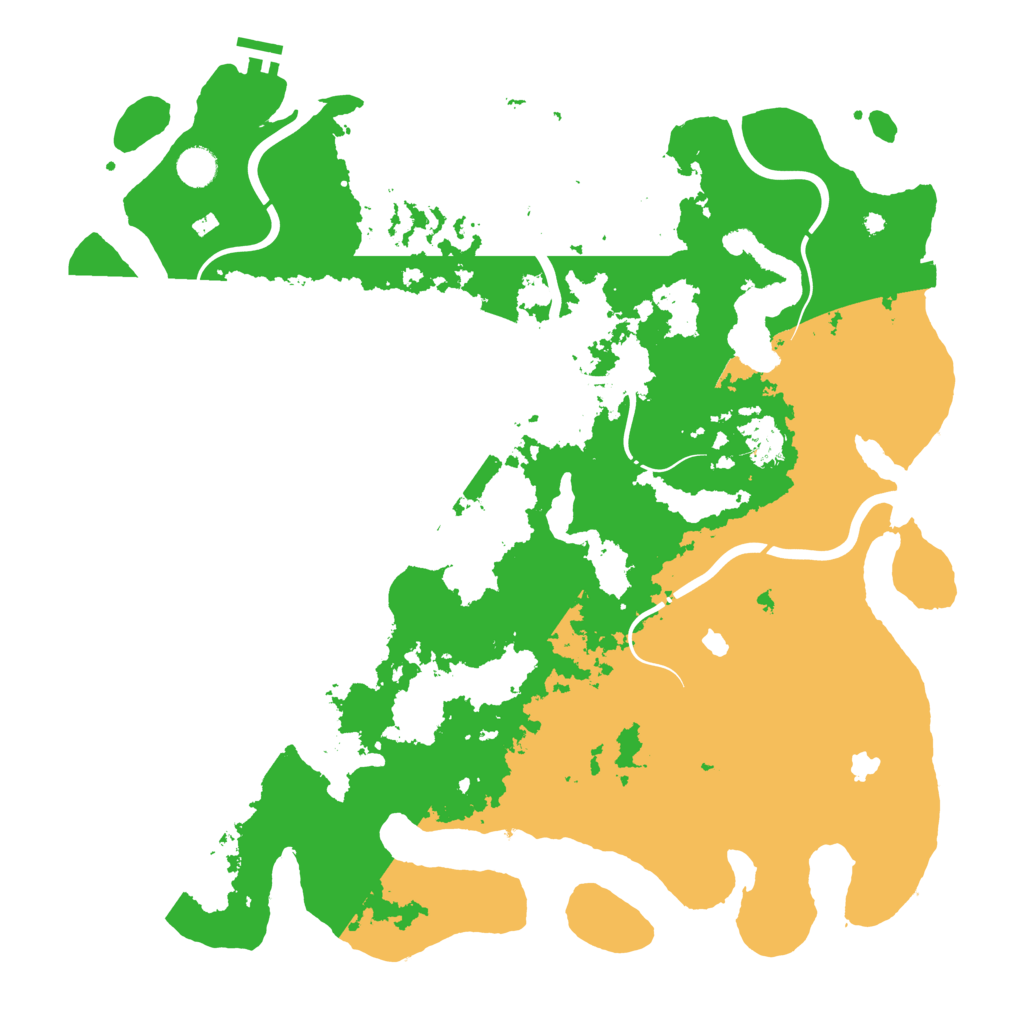 Biome Rust Map: Procedural Map, Size: 4500, Seed: 206131569