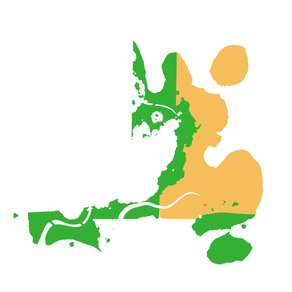 Biome Rust Map: Procedural Map, Size: 2500, Seed: 75097