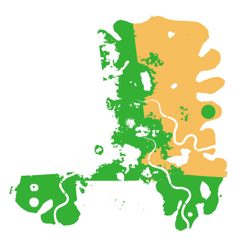 Biome Rust Map: Procedural Map, Size: 4500, Seed: 808950234