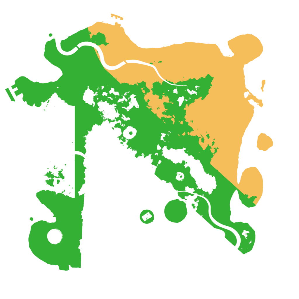 Biome Rust Map: Procedural Map, Size: 3500, Seed: 1120072302