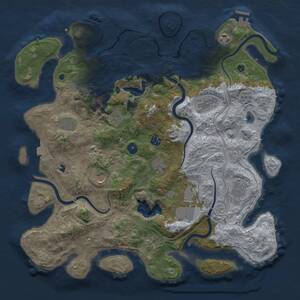 Thumbnail Rust Map: Procedural Map, Size: 4250, Seed: 2061300518, 17 Monuments