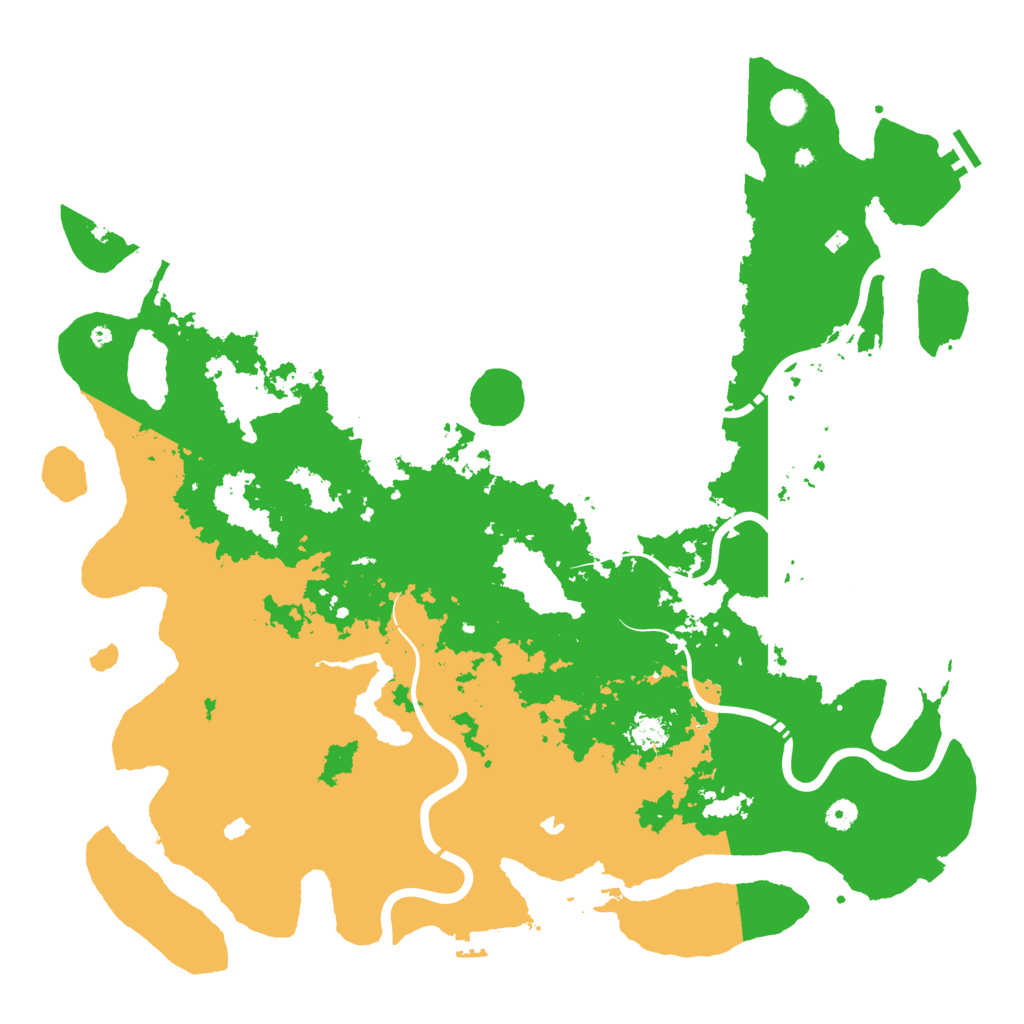 Biome Rust Map: Procedural Map, Size: 5000, Seed: 1349239336