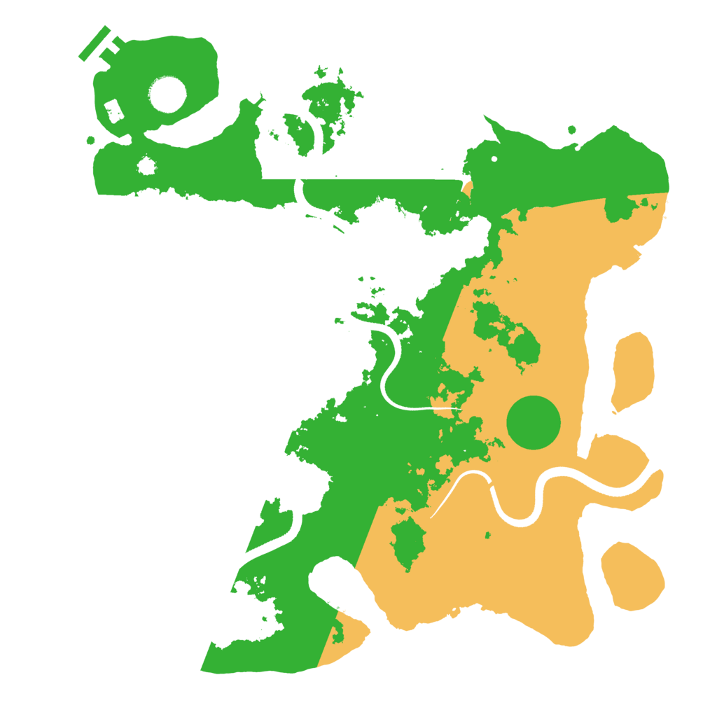 Biome Rust Map: Procedural Map, Size: 3500, Seed: 295089330