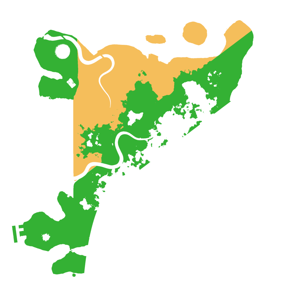 Biome Rust Map: Procedural Map, Size: 3500, Seed: 1953910496