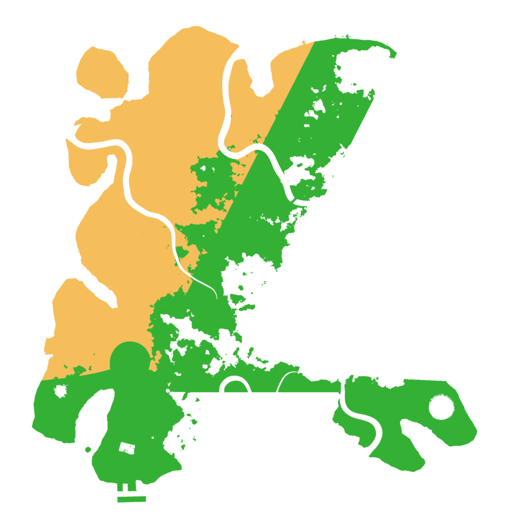 Biome Rust Map: Procedural Map, Size: 3700, Seed: 82372181