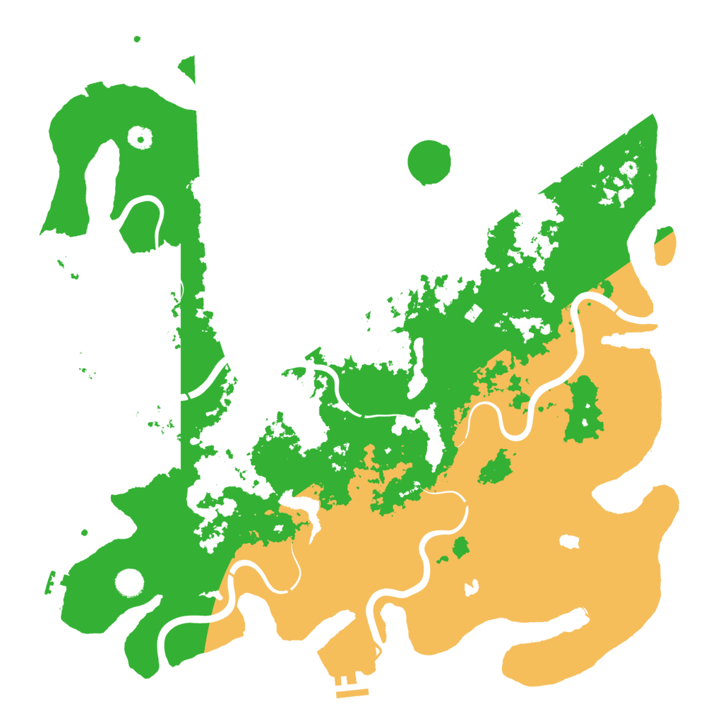 Biome Rust Map: Procedural Map, Size: 4500, Seed: 240754704