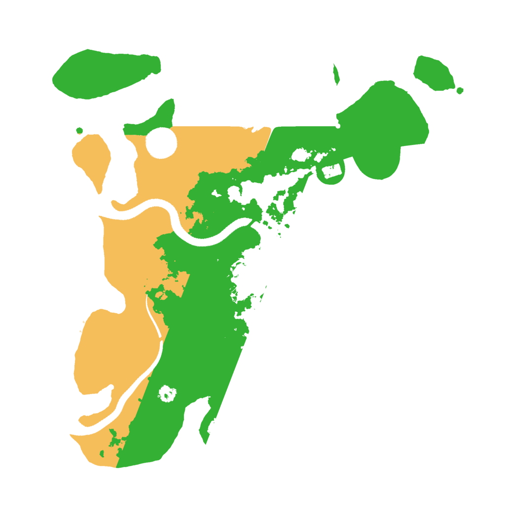 Biome Rust Map: Procedural Map, Size: 3000, Seed: 633609109