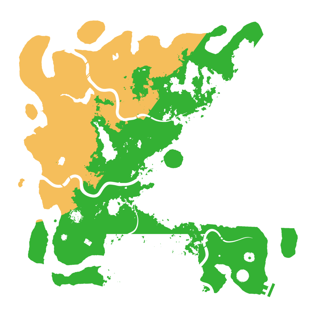 Biome Rust Map: Procedural Map, Size: 4500, Seed: 1457247482