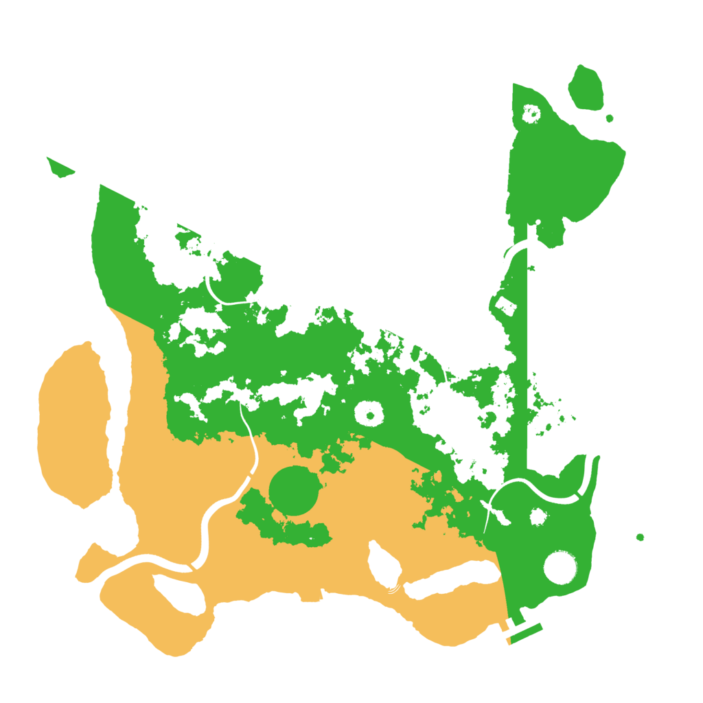 Biome Rust Map: Procedural Map, Size: 3750, Seed: 520508650
