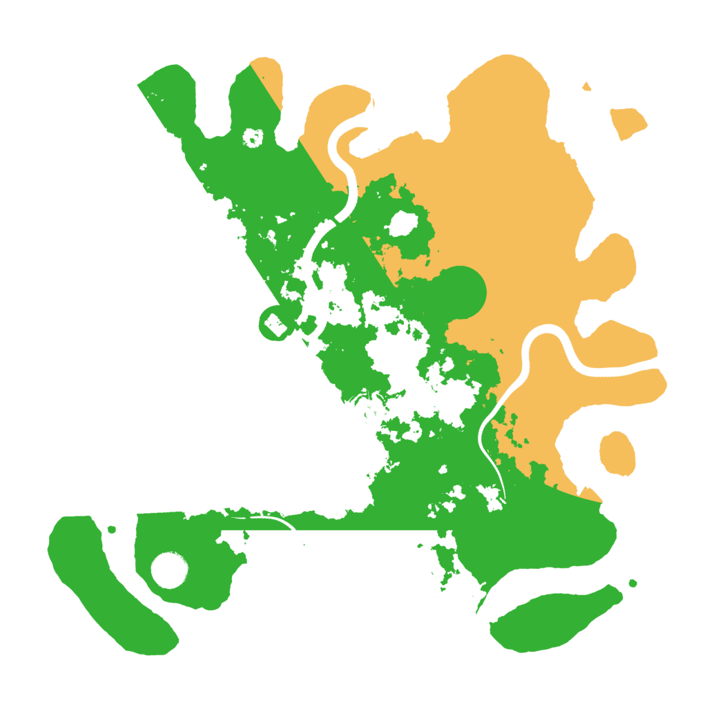 Biome Rust Map: Procedural Map, Size: 3500, Seed: 741852