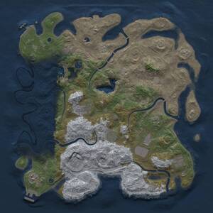 Thumbnail Rust Map: Procedural Map, Size: 4250, Seed: 1087321836, 17 Monuments