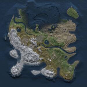 Thumbnail Rust Map: Procedural Map, Size: 3000, Seed: 4187563, 11 Monuments