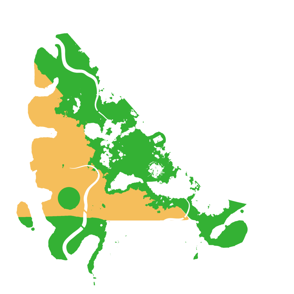 Biome Rust Map: Procedural Map, Size: 3500, Seed: 120176678