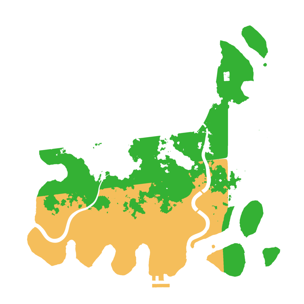 Biome Rust Map: Procedural Map, Size: 3500, Seed: 1352420926