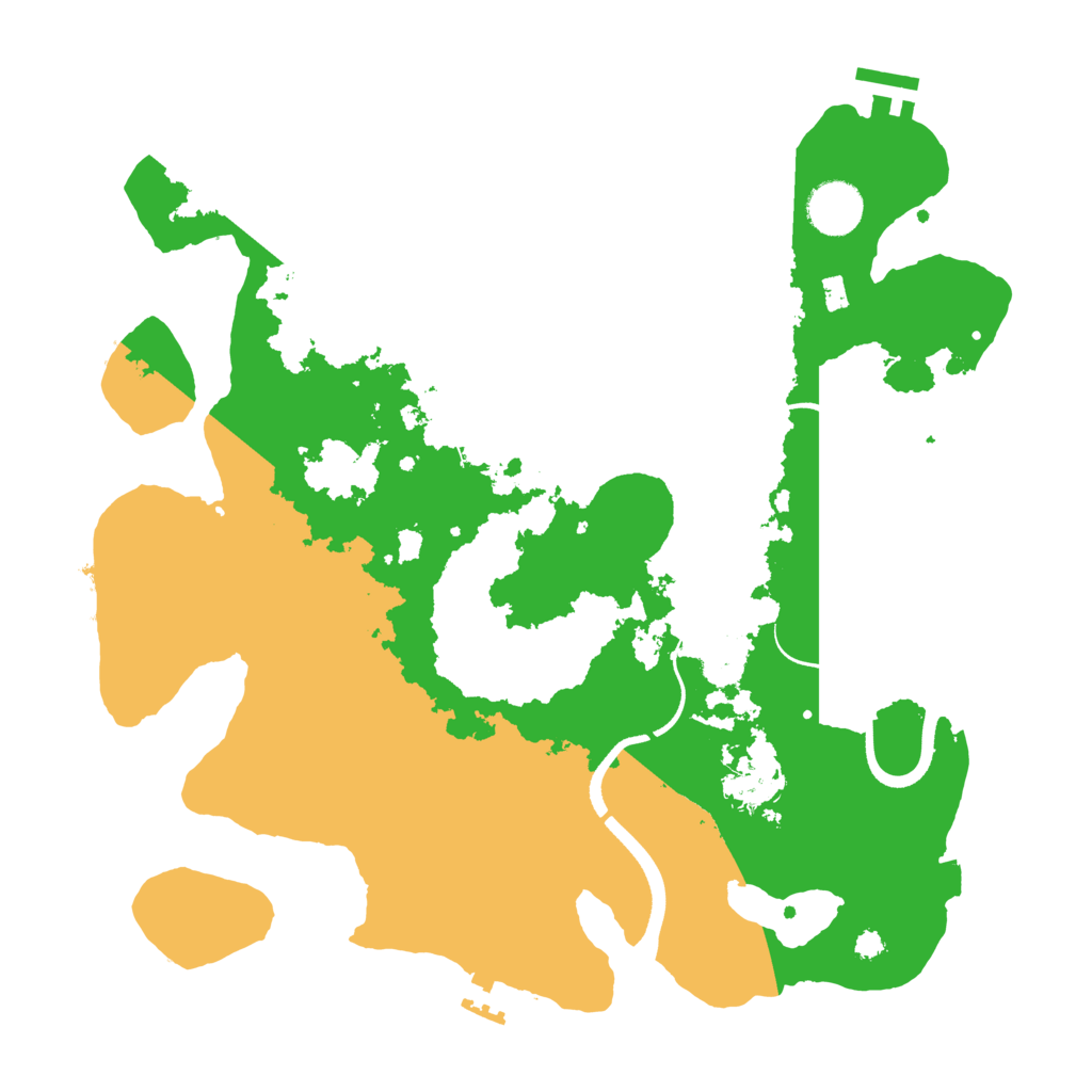 Biome Rust Map: Procedural Map, Size: 3500, Seed: 612984993