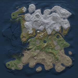 Thumbnail Rust Map: Procedural Map, Size: 3750, Seed: 1778226955, 16 Monuments