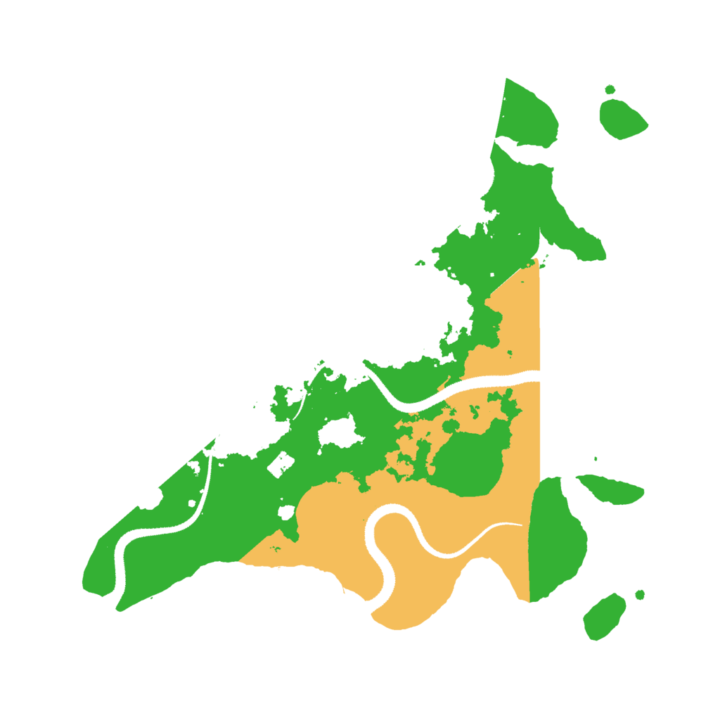 Biome Rust Map: Procedural Map, Size: 3000, Seed: 650083997