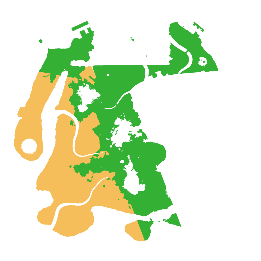 Biome Rust Map: Procedural Map, Size: 3000, Seed: 1824137916