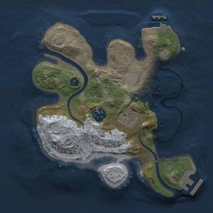 Thumbnail Rust Map: Procedural Map, Size: 2350, Seed: 1836238222, 7 Monuments