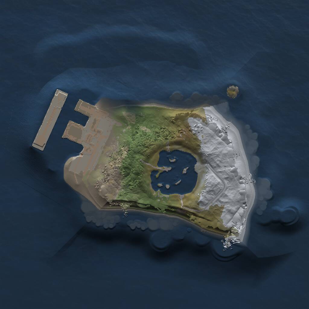 Rust Map: Procedural Map, Size: 1000, Seed: 2075503927, 3 Monuments