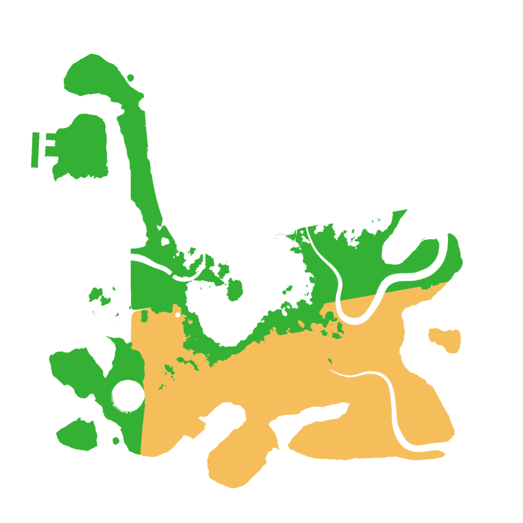 Biome Rust Map: Procedural Map, Size: 3000, Seed: 1964642696