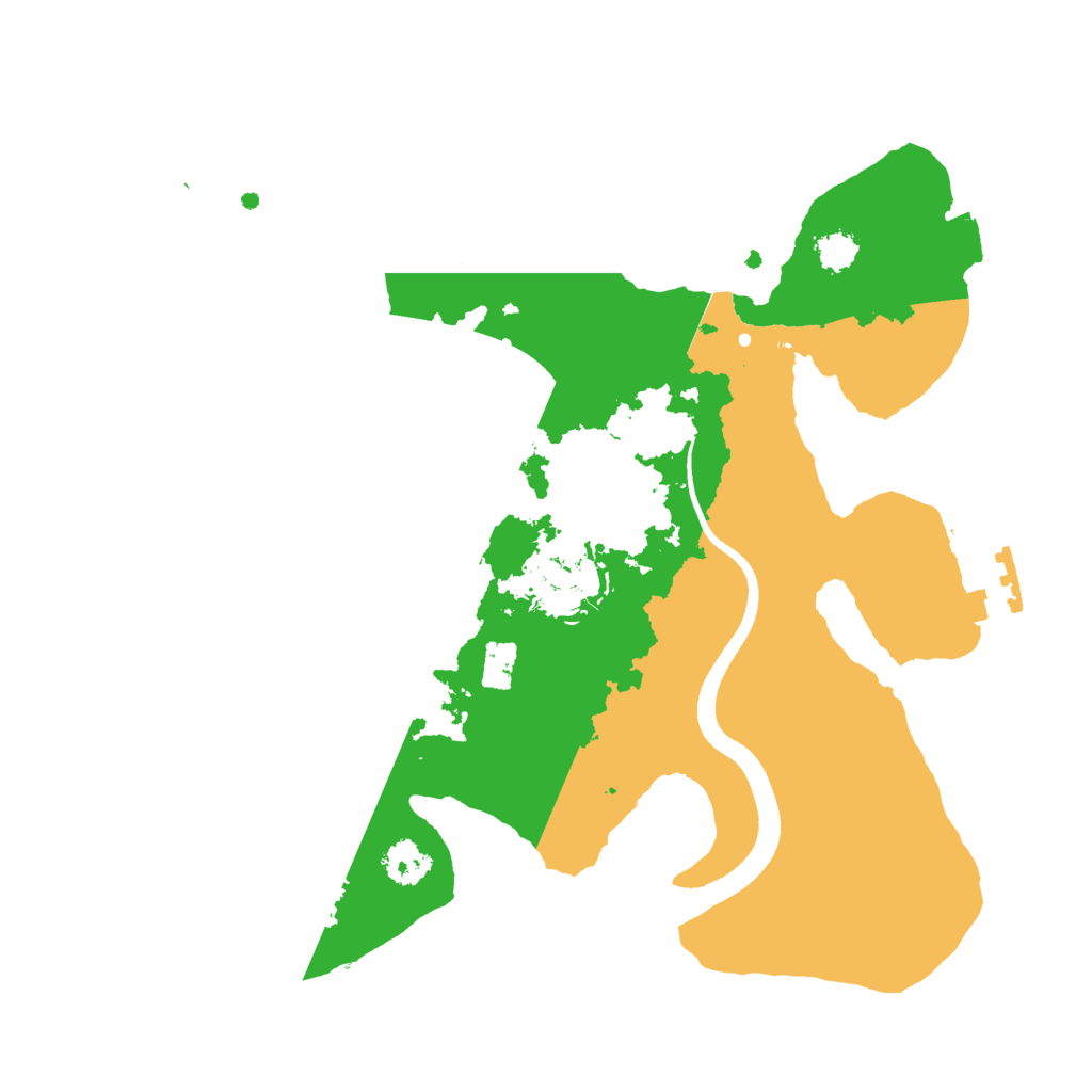 Biome Rust Map: Procedural Map, Size: 2500, Seed: 7240163