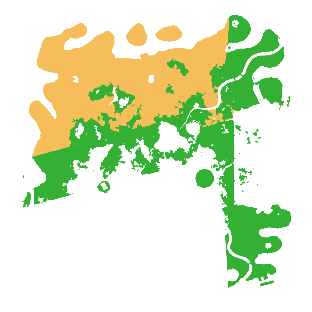 Biome Rust Map: Procedural Map, Size: 4500, Seed: 848814016