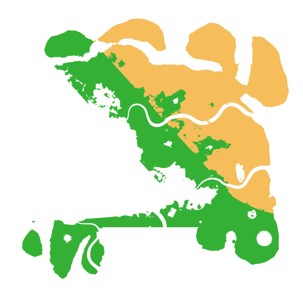 Biome Rust Map: Procedural Map, Size: 3500, Seed: 942378584
