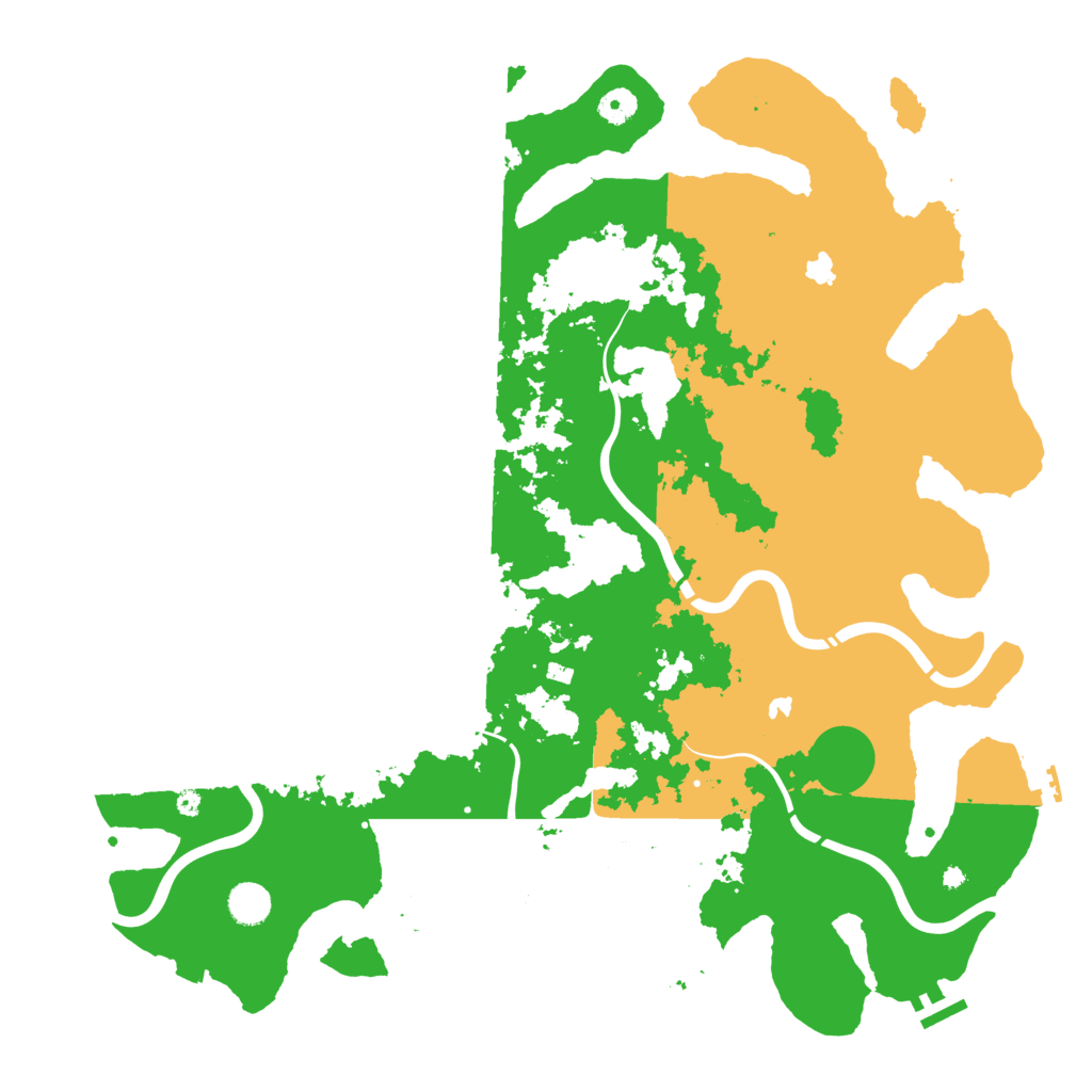 Biome Rust Map: Procedural Map, Size: 4500, Seed: 1360916008