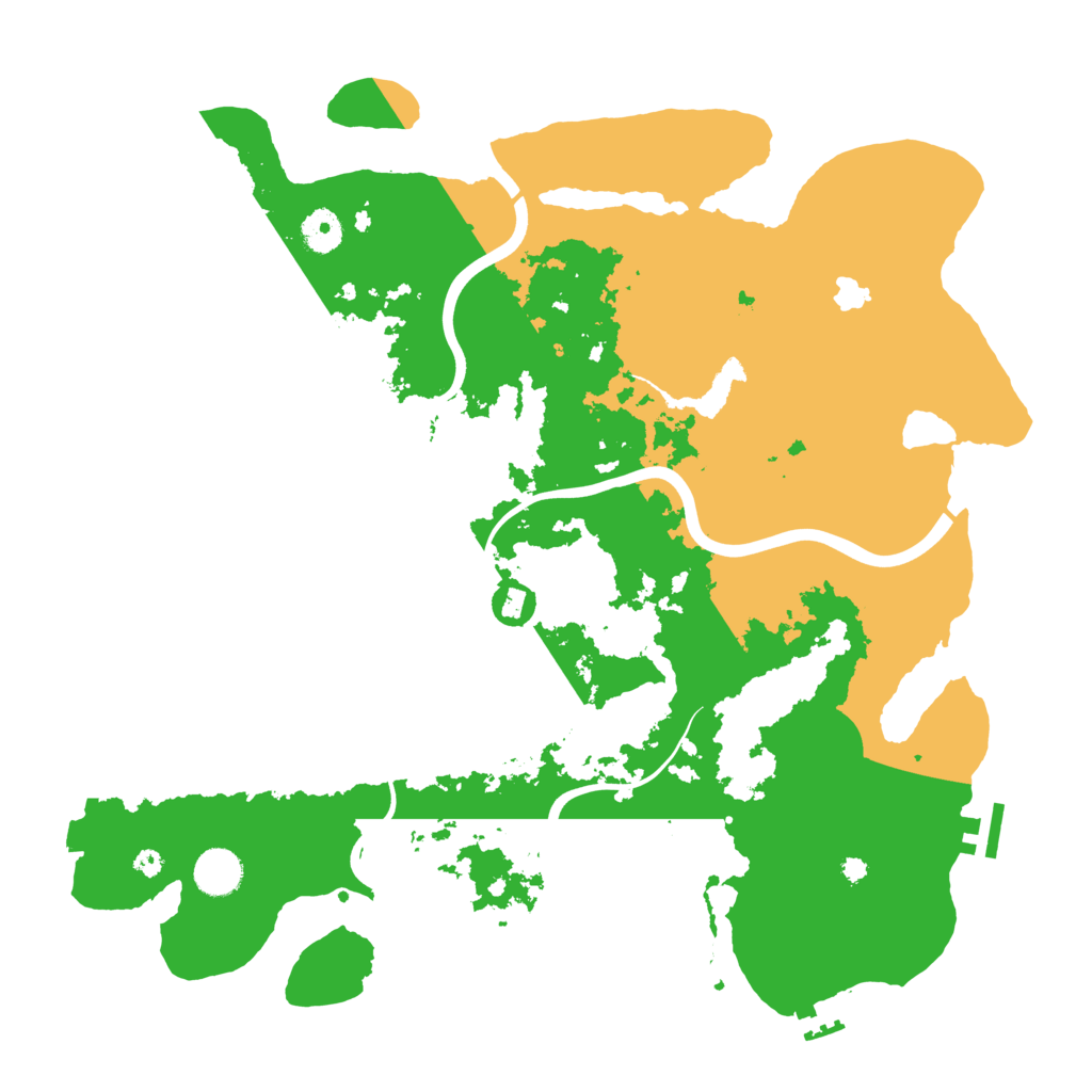 Biome Rust Map: Procedural Map, Size: 4000, Seed: 87487