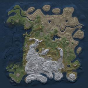 Thumbnail Rust Map: Procedural Map, Size: 4500, Seed: 676742069, 19 Monuments