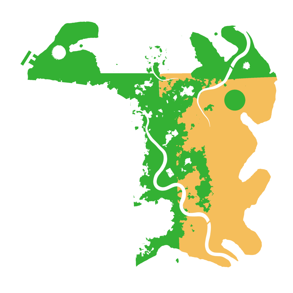 Biome Rust Map: Procedural Map, Size: 3700, Seed: 1897507005
