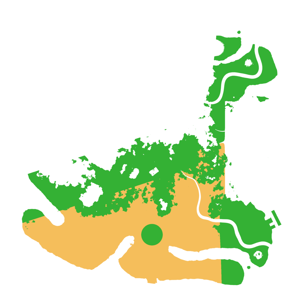 Biome Rust Map: Procedural Map, Size: 3700, Seed: 620763407