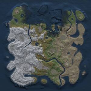 Thumbnail Rust Map: Procedural Map, Size: 4000, Seed: 920672578, 16 Monuments