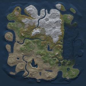 Thumbnail Rust Map: Procedural Map, Size: 4250, Seed: 98404218, 16 Monuments