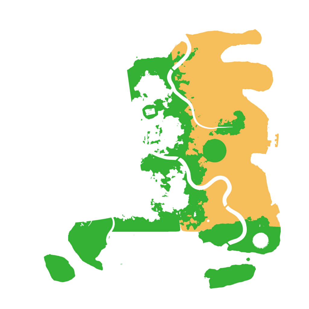 Biome Rust Map: Procedural Map, Size: 3500, Seed: 1461179685