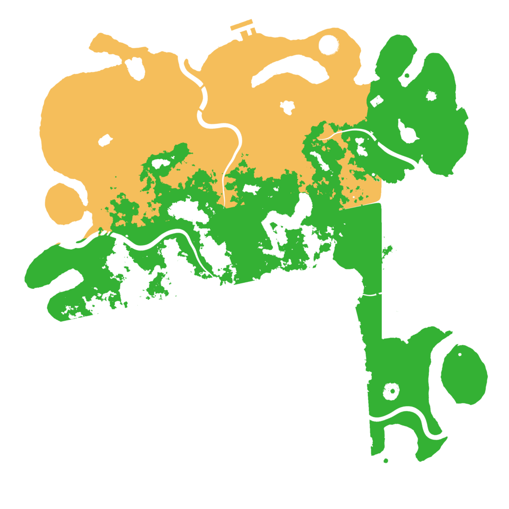 Biome Rust Map: Procedural Map, Size: 4500, Seed: 638795368