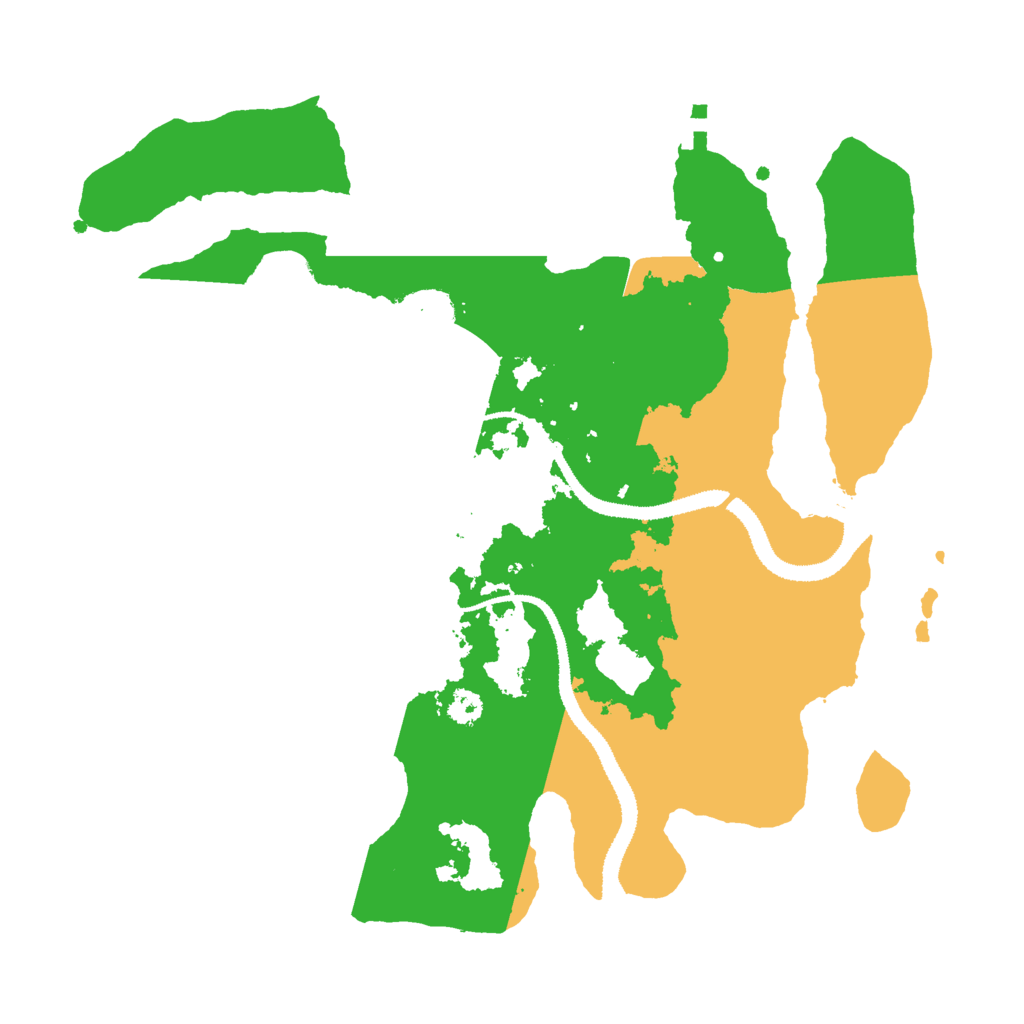 Biome Rust Map: Procedural Map, Size: 3000, Seed: 204854429