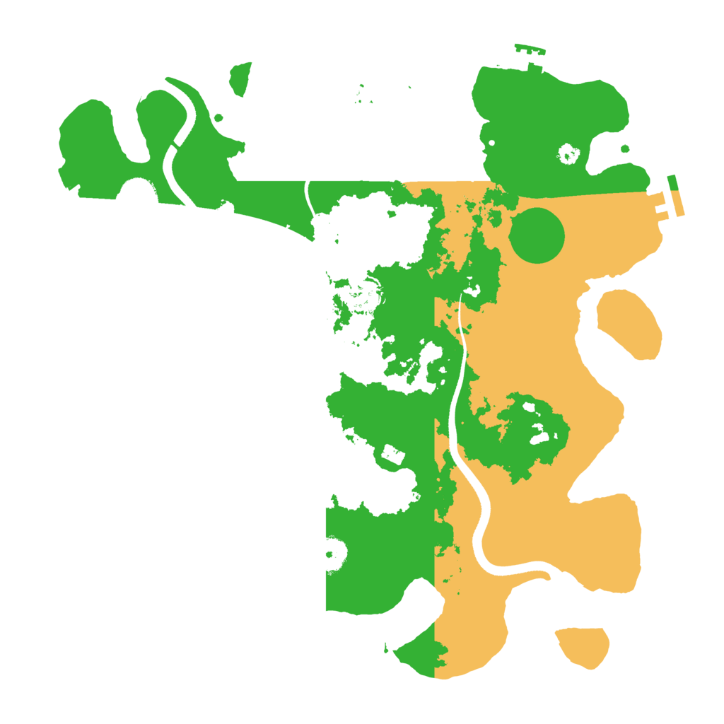 Biome Rust Map: Procedural Map, Size: 3500, Seed: 432295953