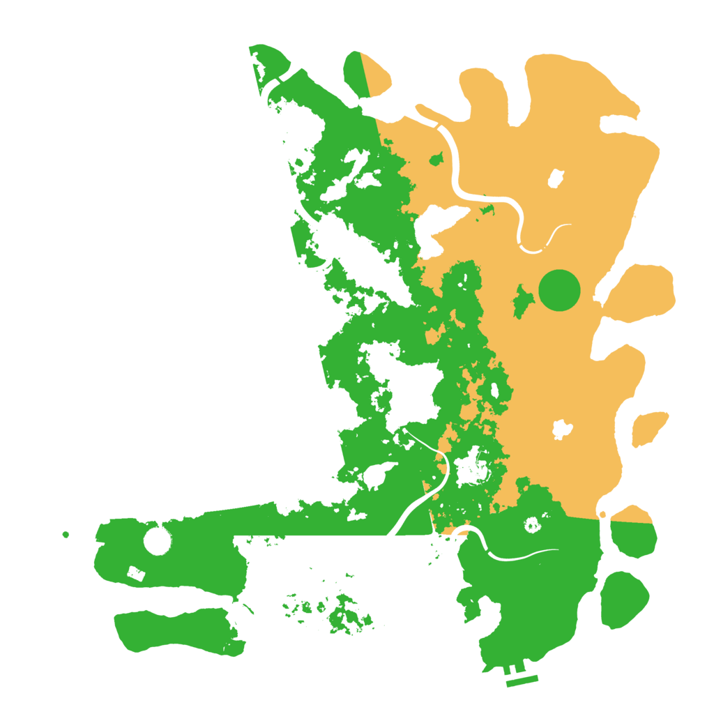 Biome Rust Map: Procedural Map, Size: 4500, Seed: 531484068