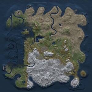 Thumbnail Rust Map: Procedural Map, Size: 4250, Seed: 979236664, 17 Monuments
