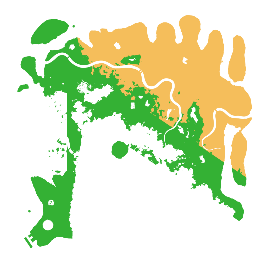 Biome Rust Map: Procedural Map, Size: 4500, Seed: 519280234