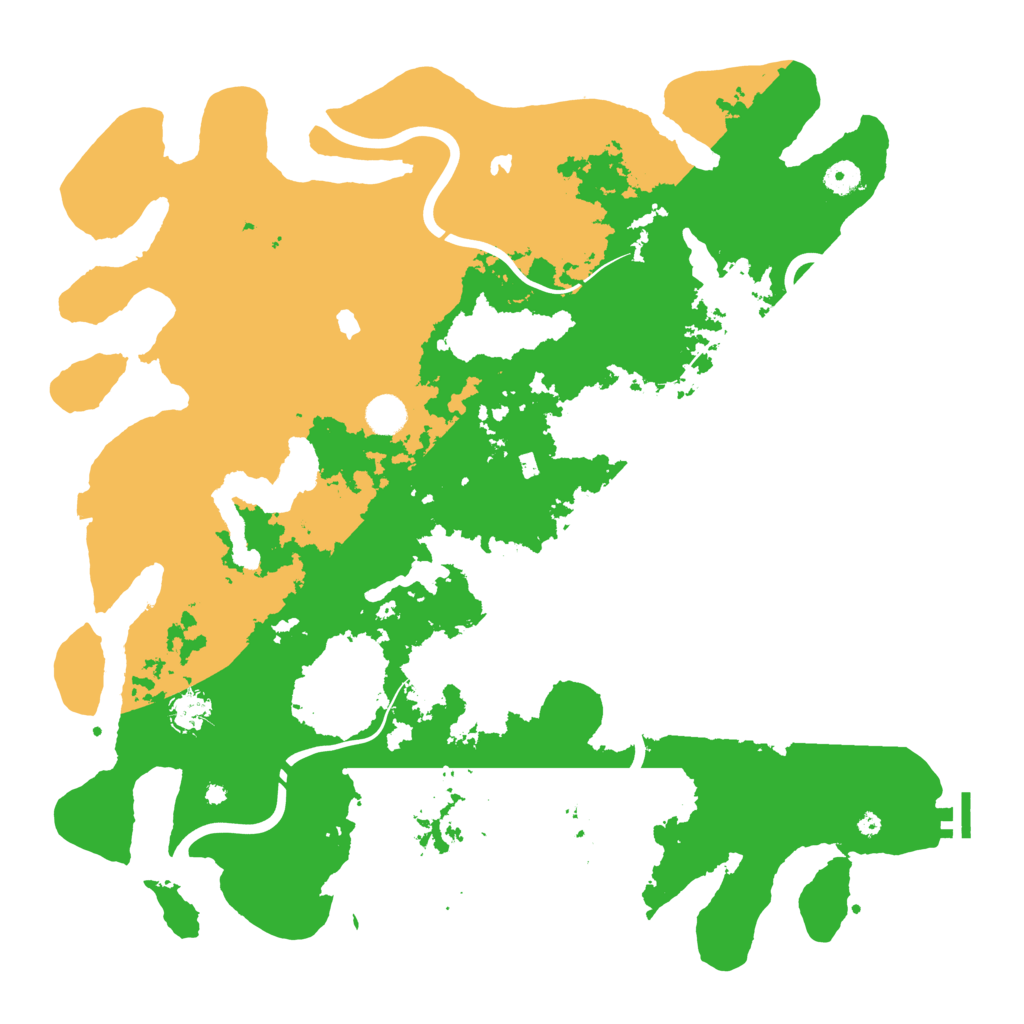 Biome Rust Map: Procedural Map, Size: 4500, Seed: 2102552995