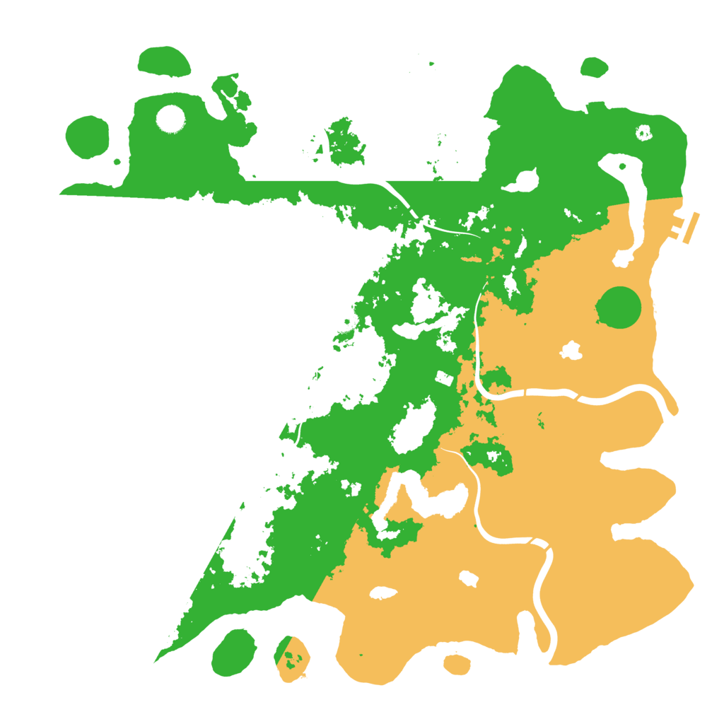 Biome Rust Map: Procedural Map, Size: 4500, Seed: 2581118