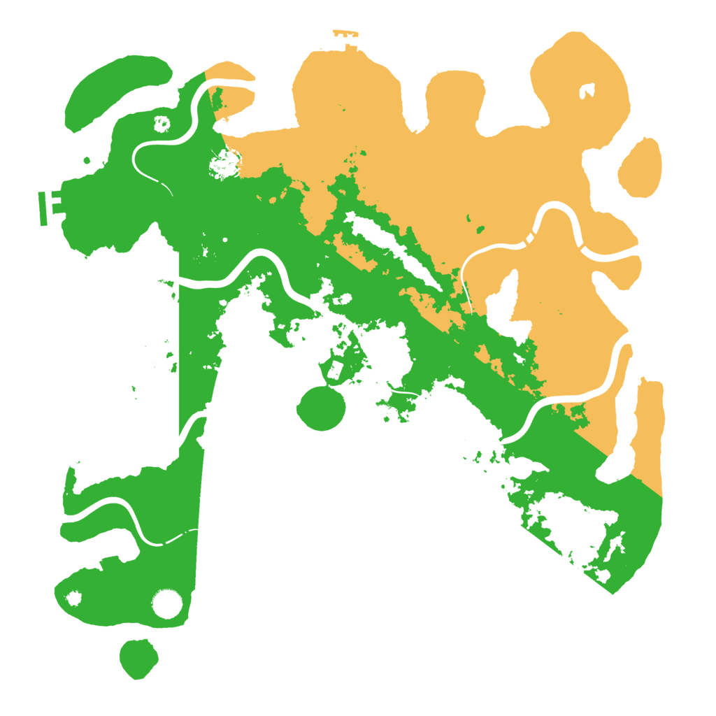 Biome Rust Map: Procedural Map, Size: 4250, Seed: 70526