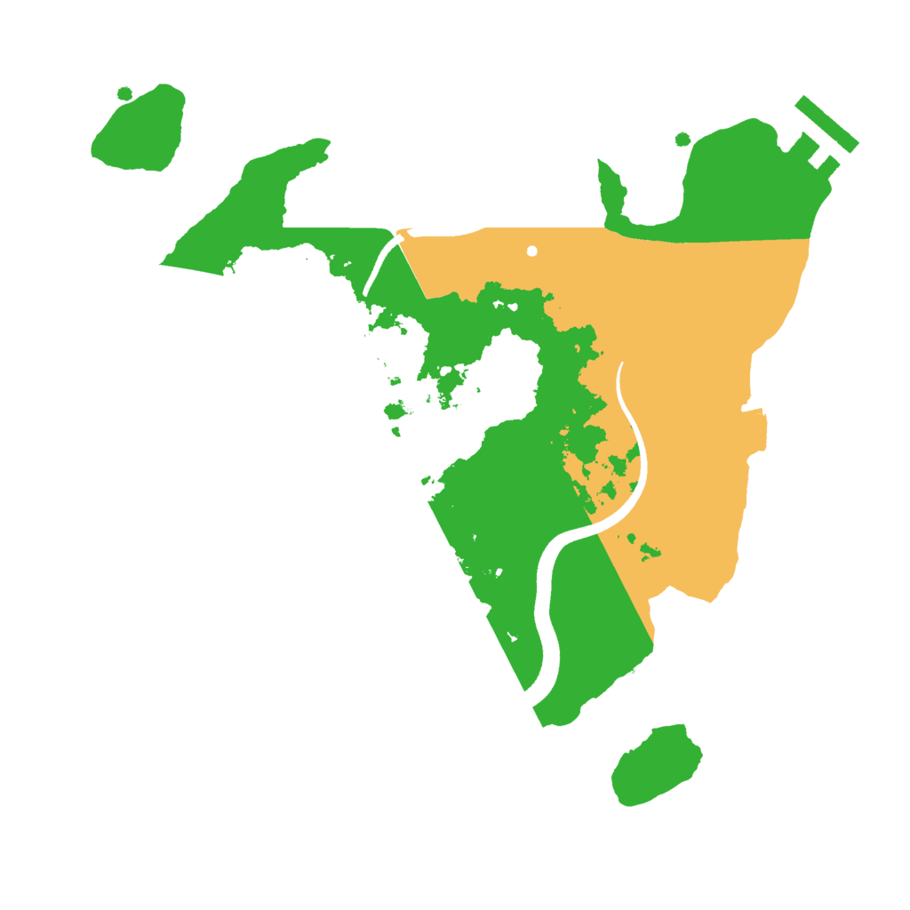 Biome Rust Map: Procedural Map, Size: 2500, Seed: 1247850459